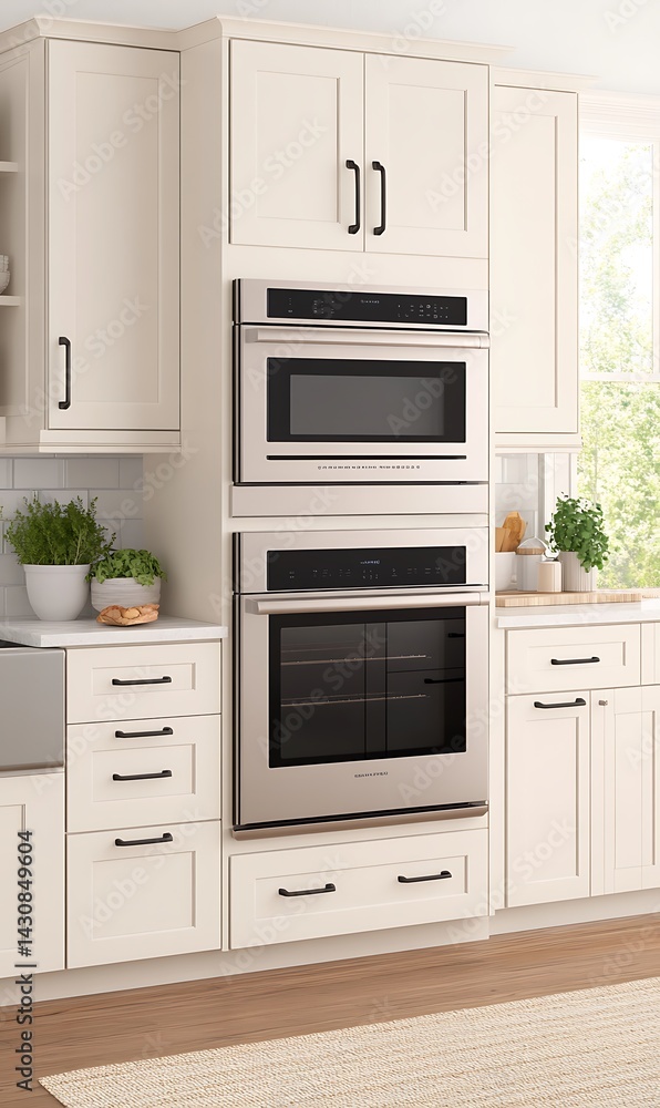 Fototapeta premium A Pristine Kitchen Appliance Installation in a Classic Setting of excellence in splendor beyond compare