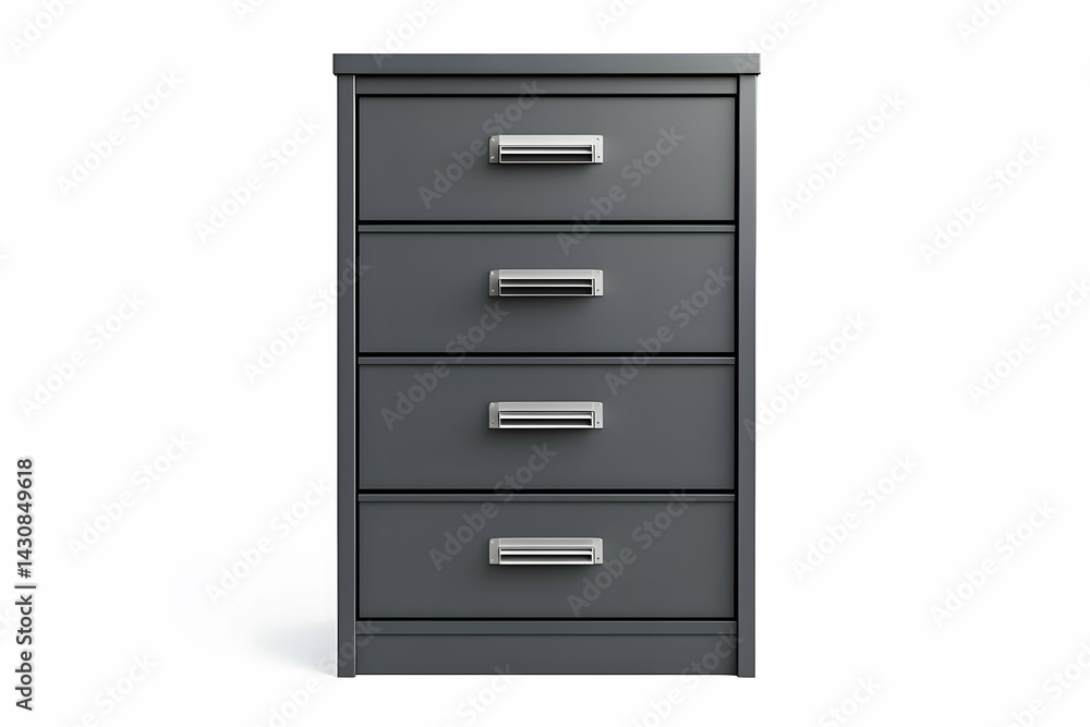 Minimalist Office Storage Solution Highlighted on Pure White Minimalist Office Storage Solution Highlighted on Pure White