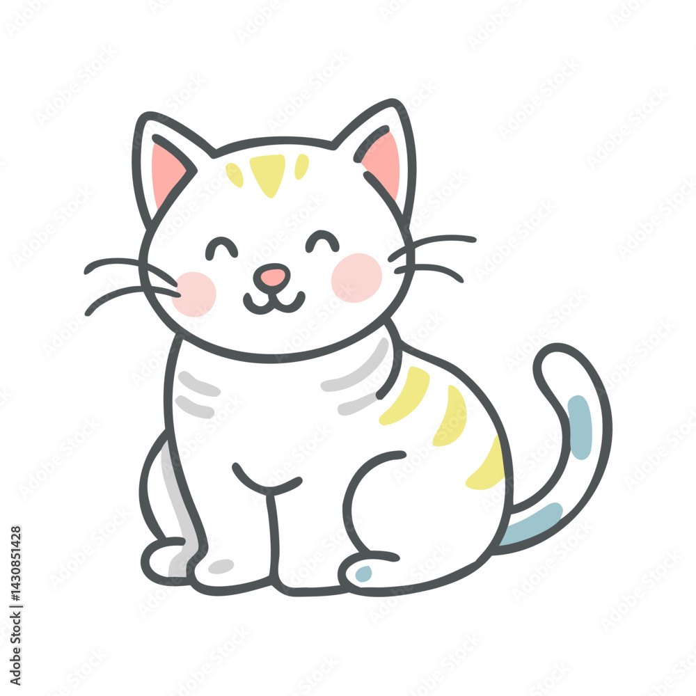 kitten icon, kitten vector illustration-simple illustration of kitten, perfect for kitten logos and icons kitten icon, kitten vector illustration-simple illustration of kitten, perfect for kitten logos and icons