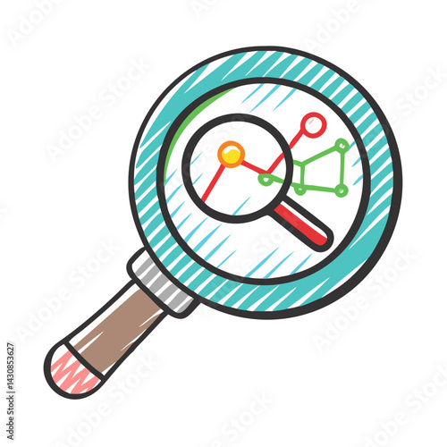 magnifying glass analytical skills icon