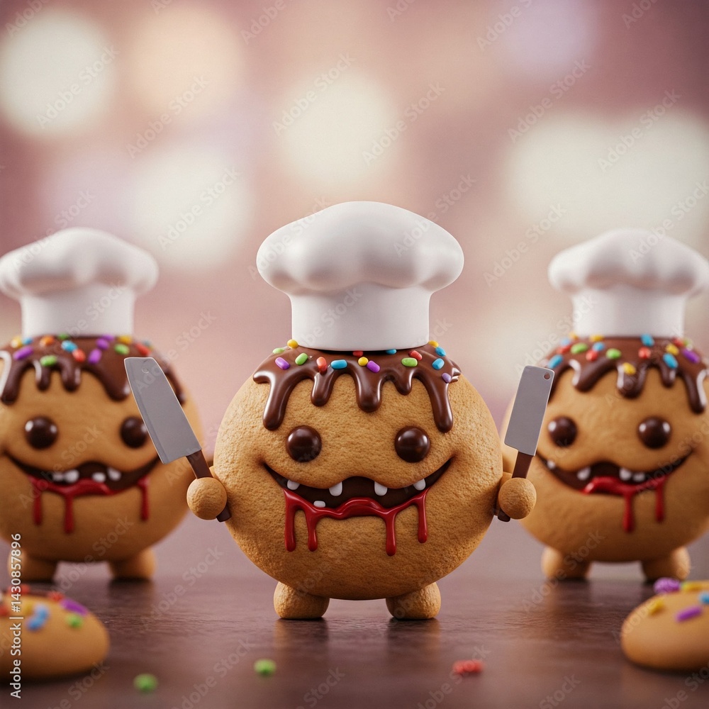 Fototapeta premium gingerbread man and woman