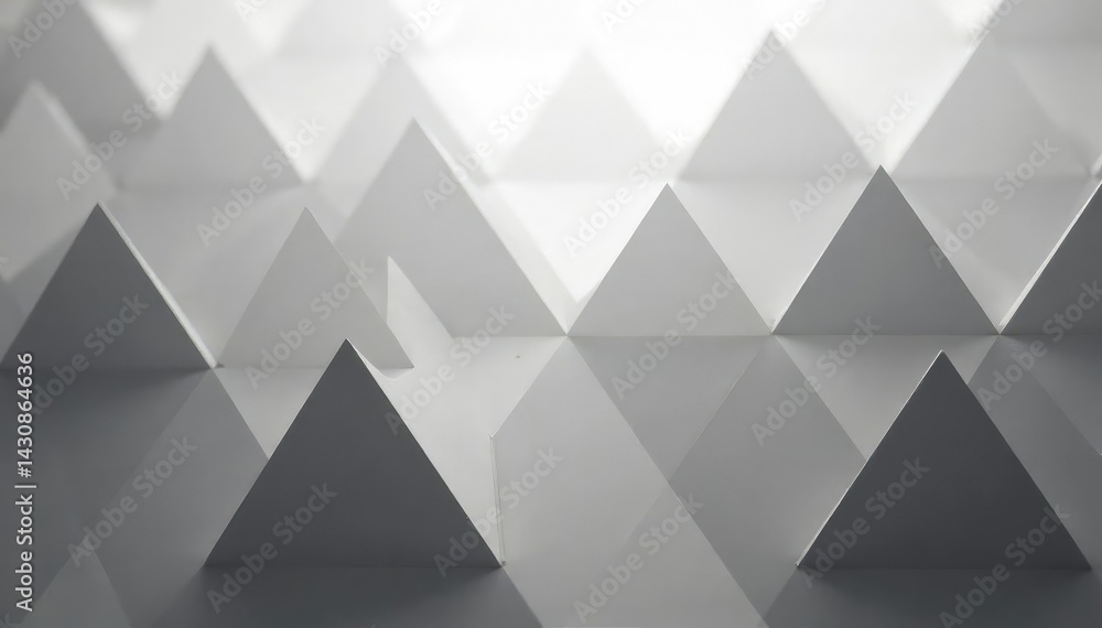 Obraz premium Subtle repeating triangles forming a grayscale gradient, clean, style