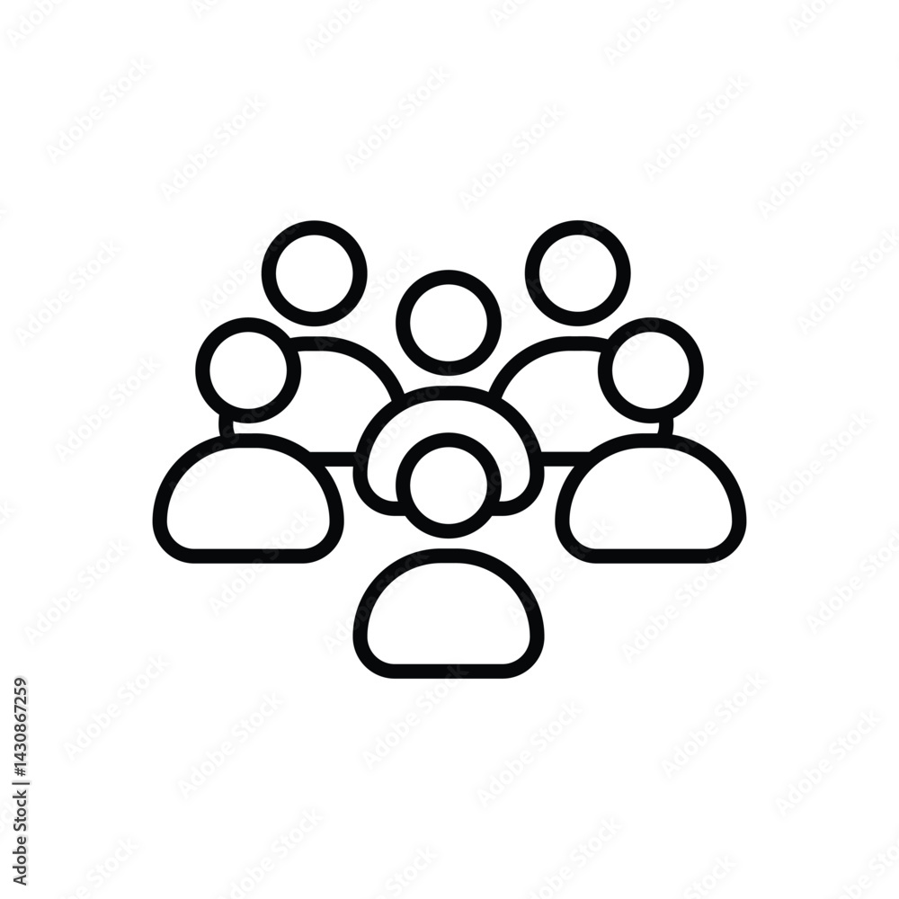 Team icon vector stock illustration Team icon vector stock illustration