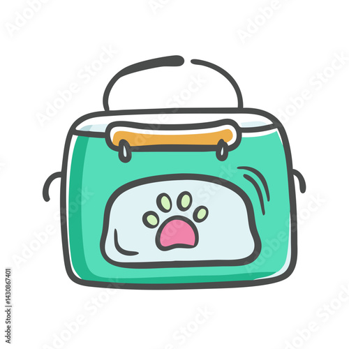 pet sitting bag icon, pet sitting bag vector illustration-simple illustration of pet sitting bag, perfect for pet sitting bag logos and icons
