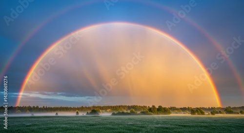 Double Rainbow Over Field