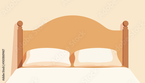 Minimalist wooden headboard design with smooth finish, modern decor