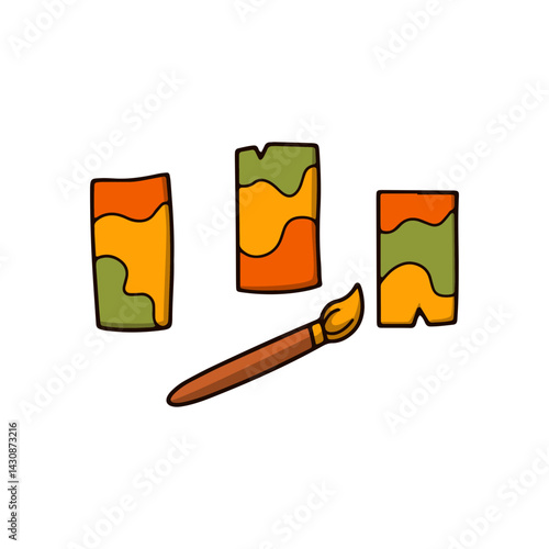 Pottery Tools and Ceramic Craft Illustration
