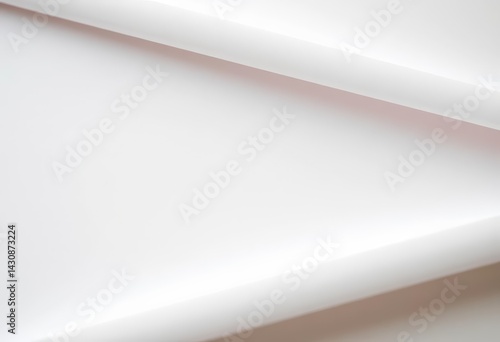 Wallpaper Mural Close-up of crisp white paper folded into fourths, showing sharp creases, art, macro Torontodigital.ca