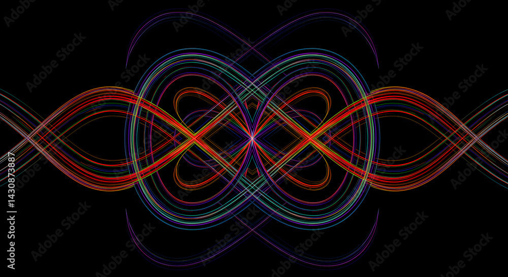 Radiant Light Trails Create an Abstract Optical Illusion Pattern Radiant Light Trails Create an Abstract Optical Illusion Pattern