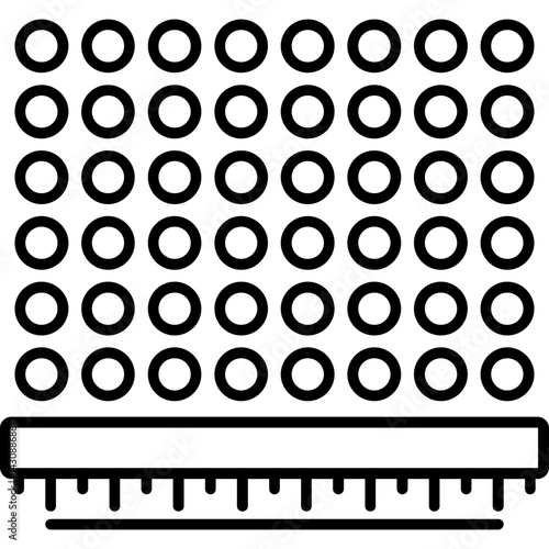 Dot Matrix Chart Icon
