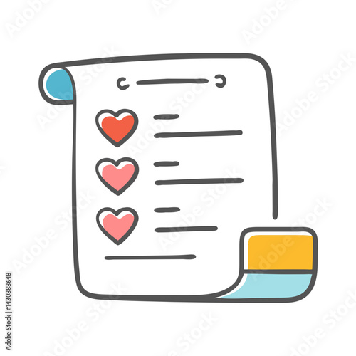 wishlist icon, wishlist vector illustration-simple illustration of wishlist, perfect for wishlist logos and icons
