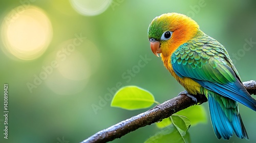 Obraz na płótnie a cute colorful paradise bird w salonie