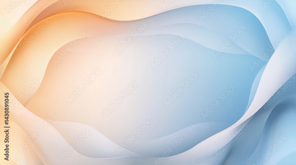 Obraz premium Abstract Pastel Wave Background Design