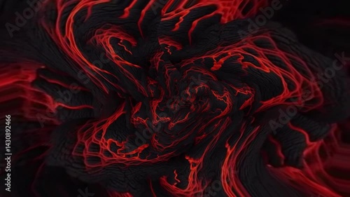 Abstract Lava Flow: A Digital Masterpiece