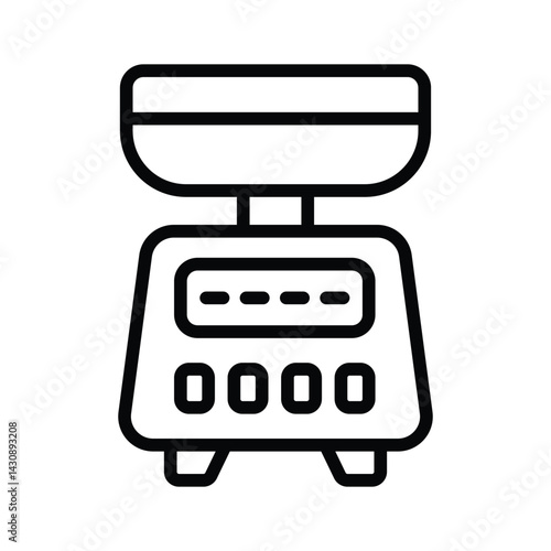 Grab this amazing line style icon weight scale