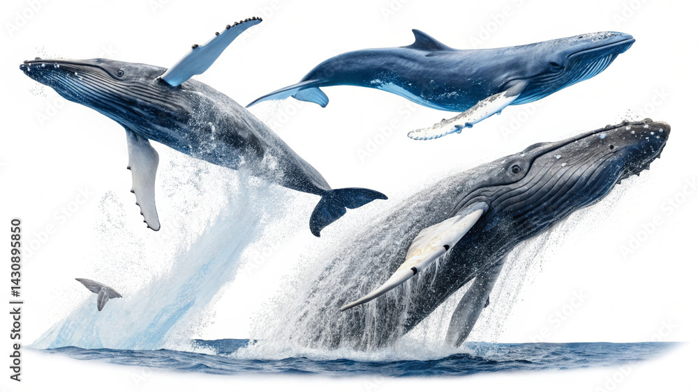 Naklejka premium Shark Graphics with Neutral Background