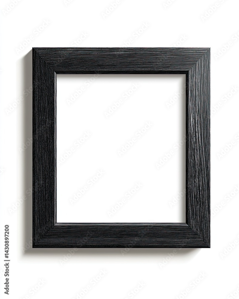Empty square black picture frame Empty square black picture frame