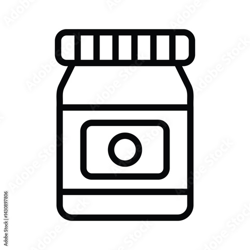 Get this amazing line icon of jam jar