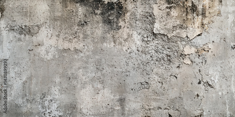 Fototapeta premium A minimalist, industrial-style background with rough, raw concrete textures