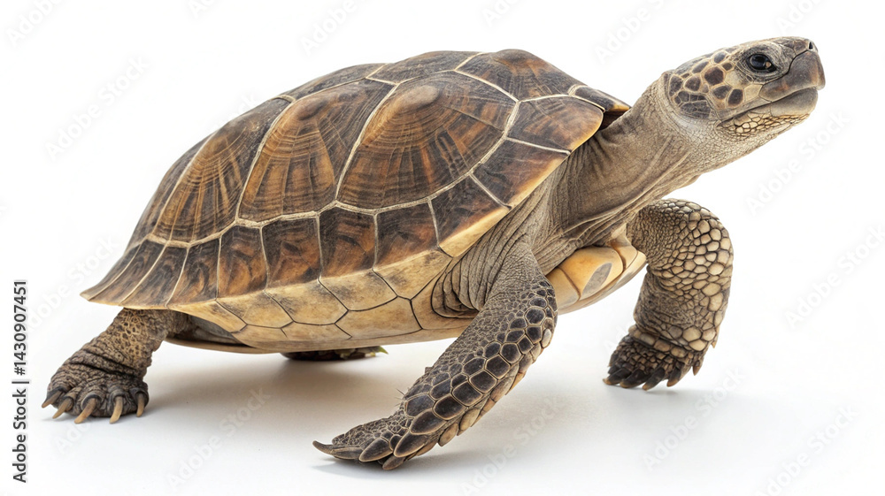 Obraz premium Turtle Photography with White Background