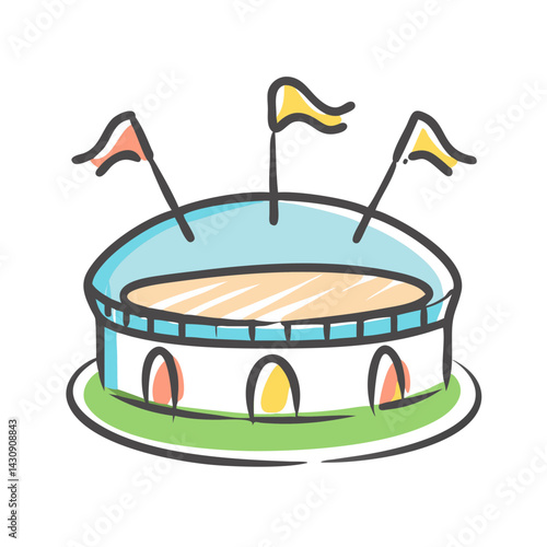 venue icon, venue vector illustration-simple illustration of venue, perfect for venue logos and icons