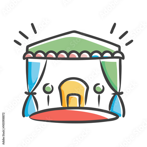 venue icon, venue vector illustration-simple illustration of venue, perfect for venue logos and icons