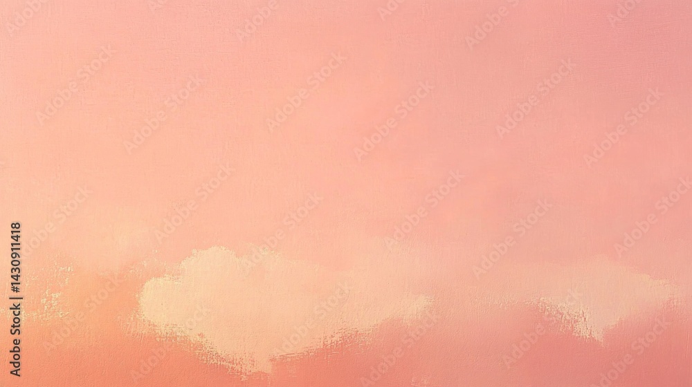 Fototapeta premium Pale pink, diffused sky, soft pastel colors.