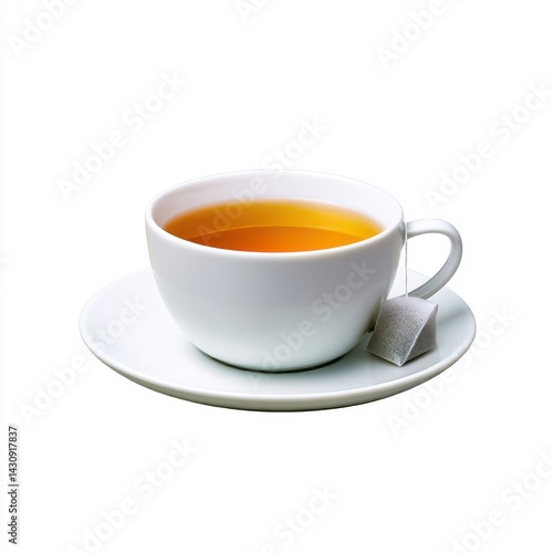 Wallpaper Mural Cup of tea with teabag isolated on white background Torontodigital.ca