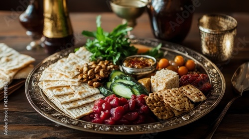 Wallpaper Mural Elegant platter of assorted appetizers and breads. Torontodigital.ca