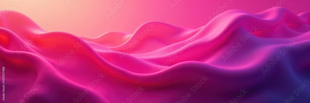 Fototapeta premium Bold pink gradient, energetic flow Abstract textures, vibrant hues , neon, hot pink, trendy