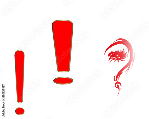 Question mark and exclamation mark, on speech banner in pop art style. Vector illustration