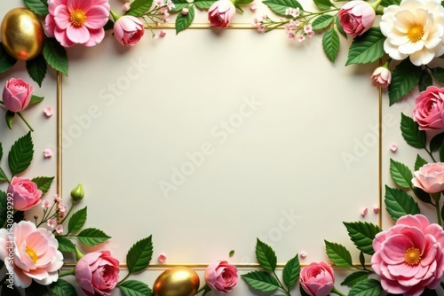 Wallpaper Mural Elegant gold Easter banners, ornate floral details, element, swirl Torontodigital.ca