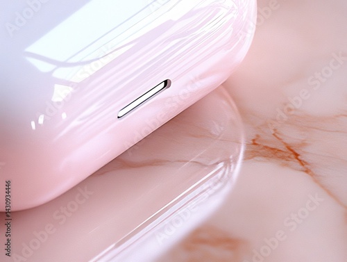 Clean product shoot of electronics sleek glossy surfaces