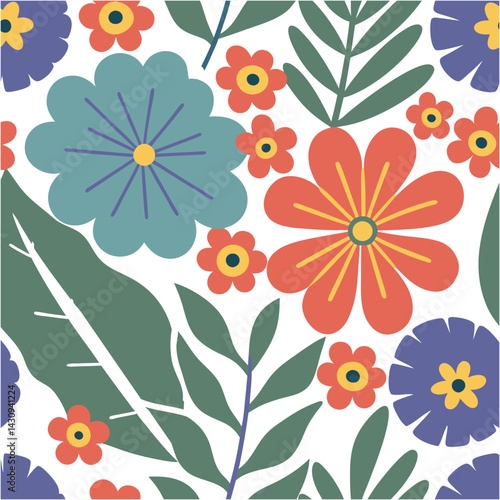 Seamless flowers.Vintage botanical flowers. Floral seamless patterns. Style for banners, wallpaper, posters, websites, online.Vector illustration  fabric, interior decor and other users design.
