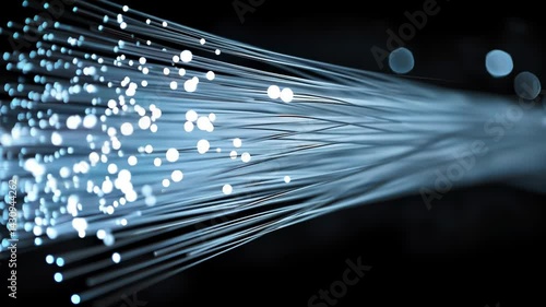 Fiber optic cable transmits data