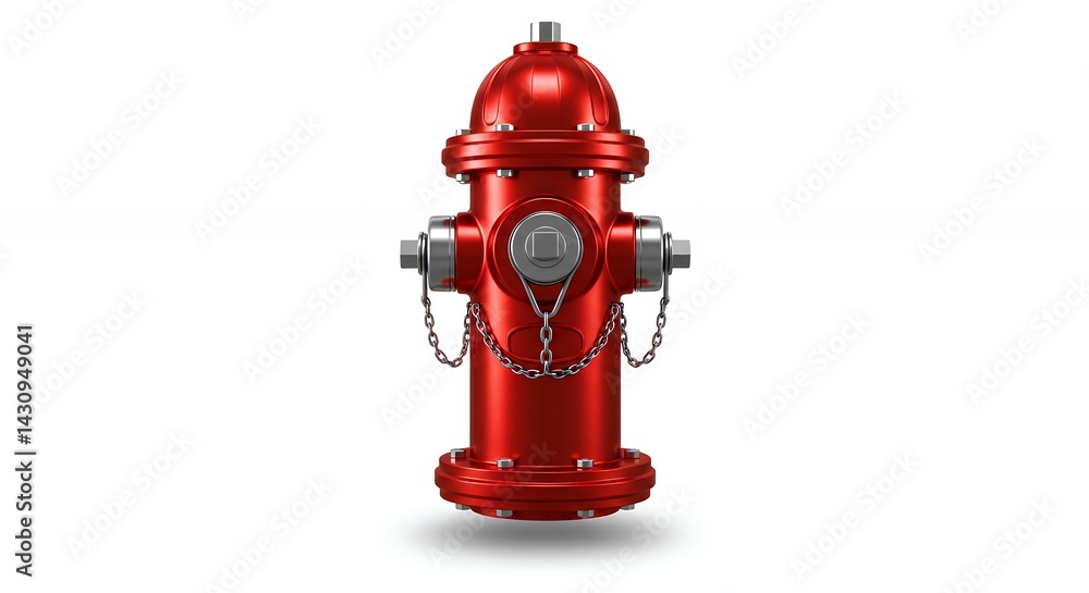 Bright red fire hydrant image for fire safety Bright red fire hydrant image for fire safety