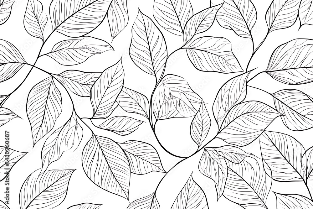 Autumn leaves seamless pattern Autumn leaves seamless pattern