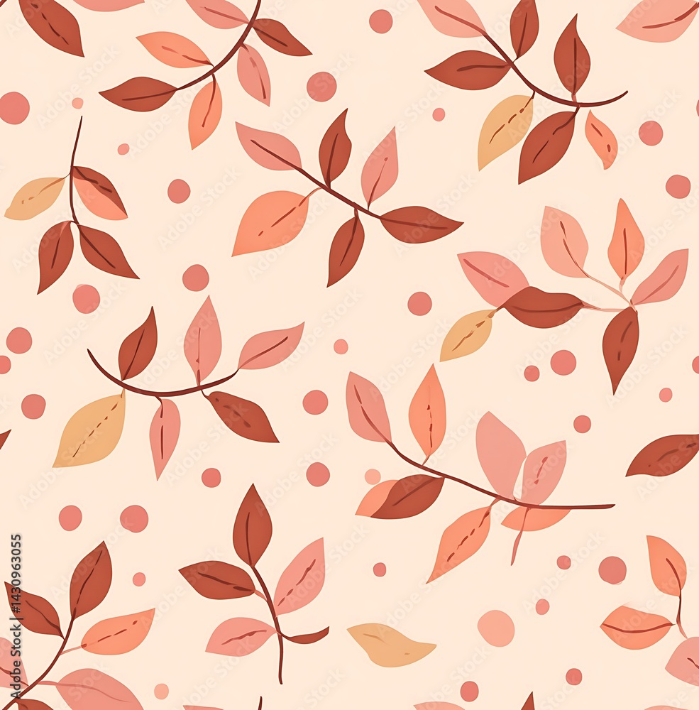 Autumn leaves seamless pattern Autumn leaves seamless pattern