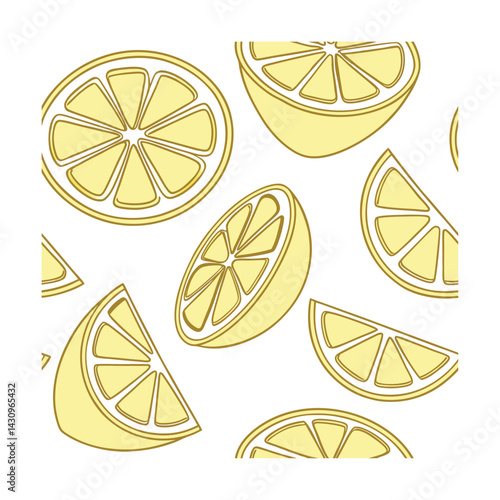 clean lemon slices repeat pattern Fashion, Textiles, Home Decor, packaging Design, Graphic Web Design, Stationery Prints, Art Craft, Interior Design, Accessories  Lifestyle Products