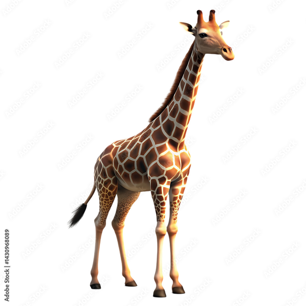 Naklejka premium Majestic Giraffe in the African Savanna