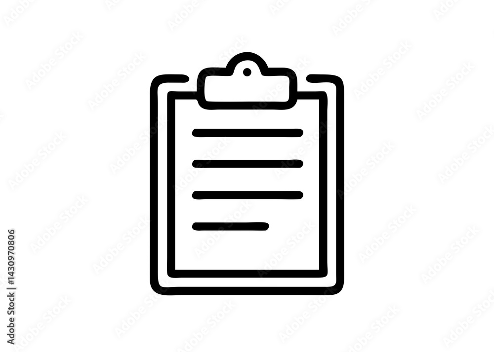 Review Clipboard Icon Simple White Background Vector Review Clipboard Icon Simple White Background Vector