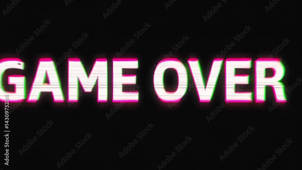 Glitch Art Aesthetic: Capturing the Essence of the Game Over Message in Digital Design Glitch Art Aesthetic: Capturing the Essence of the Game Over Message in Digital Design