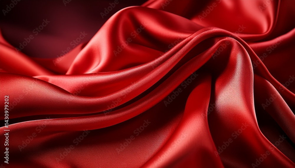 Obraz premium red silk