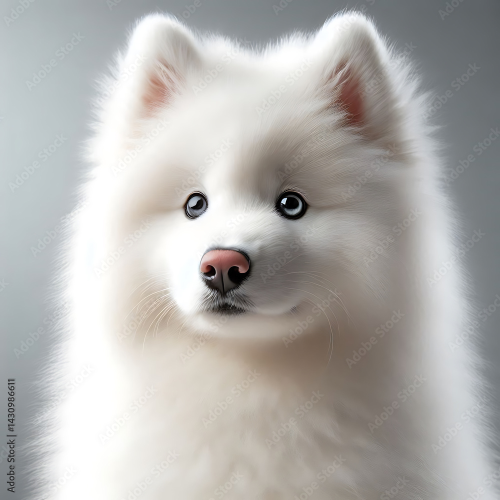 Obraz premium Adorable Samoyed Puppy