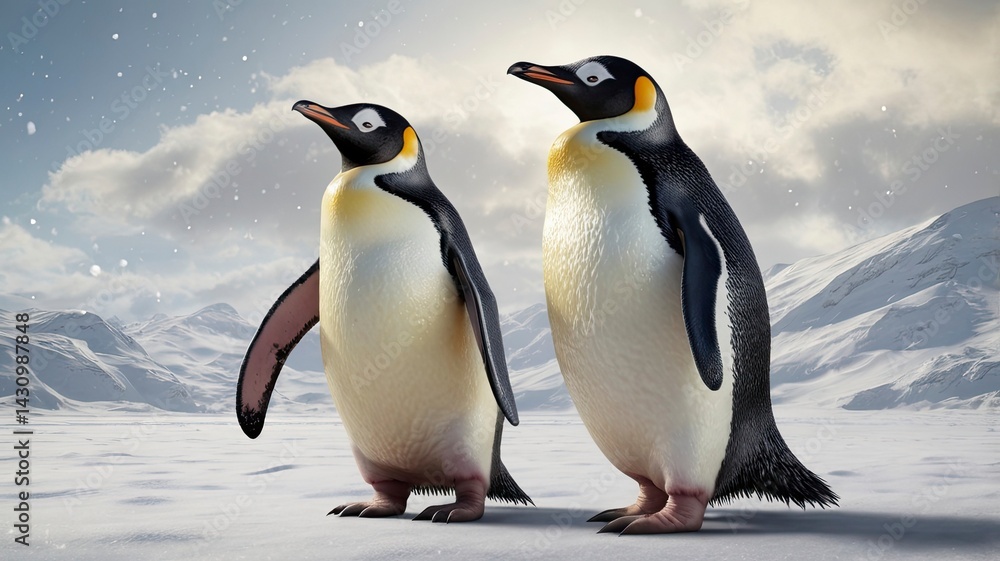 Fototapeta premium World Penguin Day: Learning from the Birds of Ice