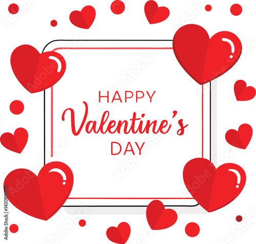 Celebrate romance with a pink Valentine's Day background featuring a heart shape, perfect for a loving greeting card design