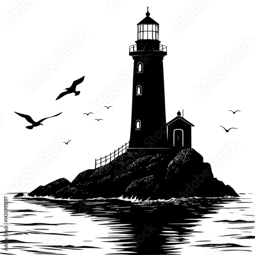 lighthouse on the island