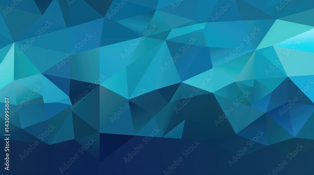 Abstract background with triangles, dark blue and green color scheme, vector illustration, flat design, dark background Abstract background with triangles, dark blue and green color scheme, vector illustration, flat design, dark background