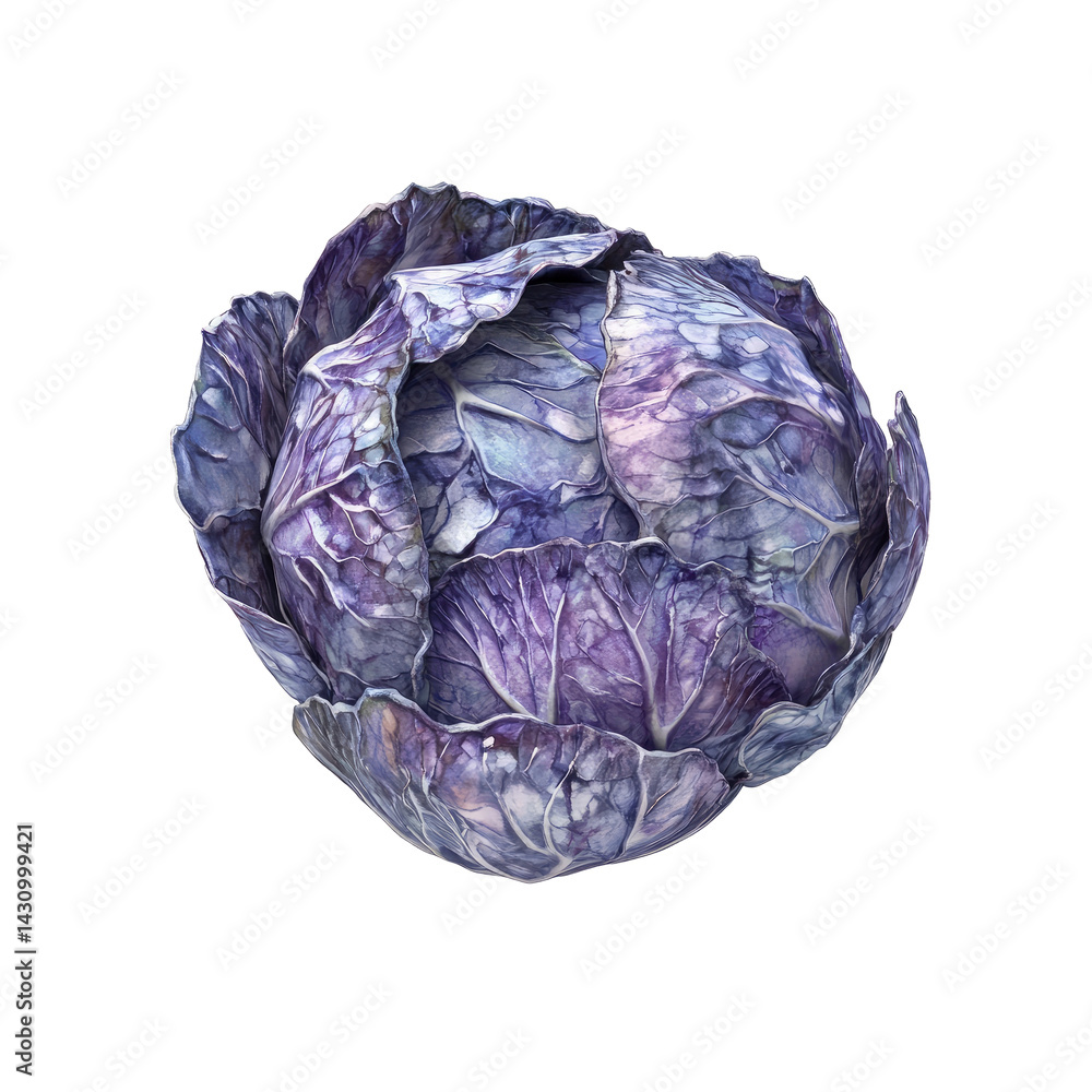 Fototapeta premium Vibrant Purple Cabbage (2)