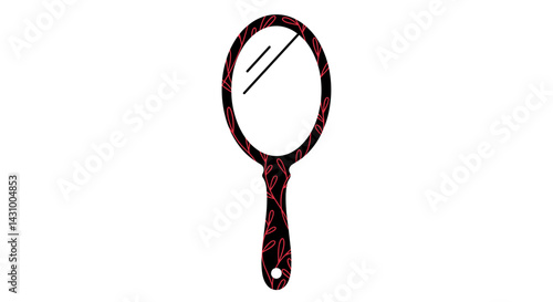 Not bad ikon. Author's concept. Mirror with decorative handle design